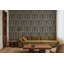 Columnar Bloom - Umber Ink Wallpaper