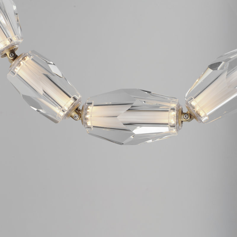 13 - Light LED Flush Mount, Gold