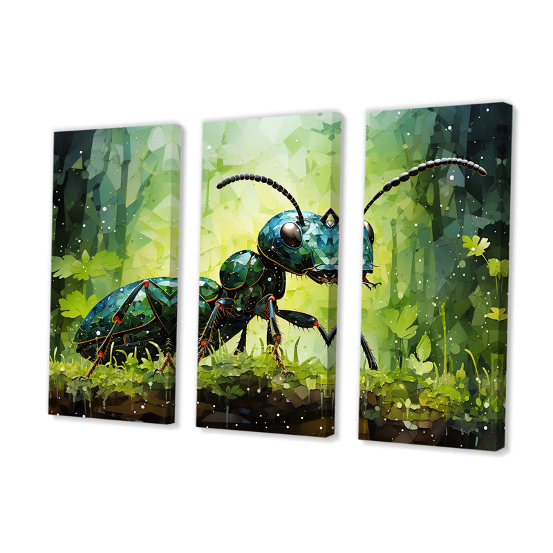 «Forest Guardian Green Ant - Animal Ant», ensemble de reproduction d'art mural, H 32 po x l 48 po