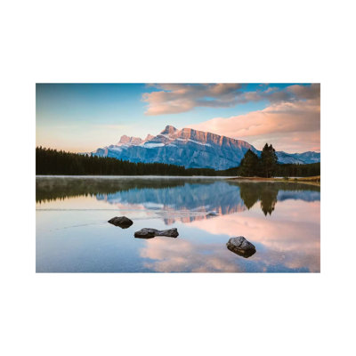 Sunrise At Two Jack Lake by Matteo Colombo - Wrapped Canvas Print