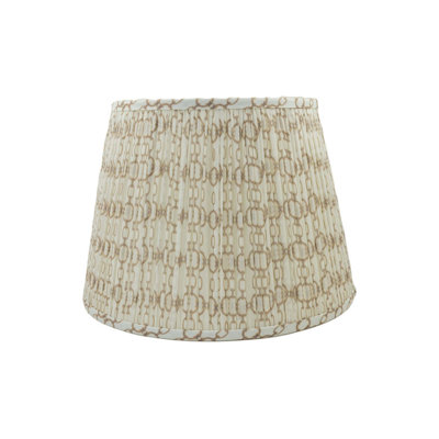 Shirred Link Linen Empire Lamp Shade (Spider)