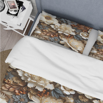 Ensemble de housse de couette Rustic Brocade Elegance Victorian Pattern I
