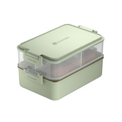 1pc, Square Bento Box, Adult Lunch Box Stackable, Bento Boxes For Adults  Lunch Containers, Leak Proof Adult Bento Box With Removable Compartments, Bento  Box Lunch Box Microwave Safe, Suitable For Lunches, Office