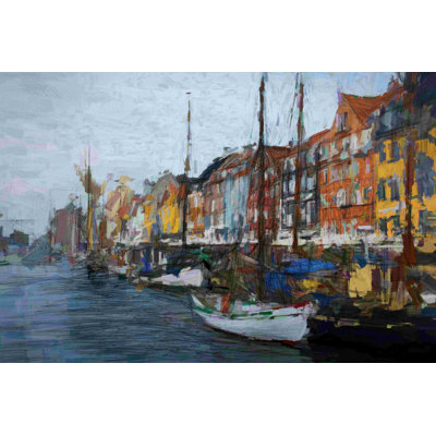 Venice Waterway 2 - Wrapped Canvas Painting
