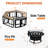 Steel Outdoor Fireplace with Side Tables-592710398