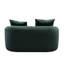 Courbe foncée, coussins à ressorts ensachés, 3 coussins décoratifs, sièges moelleux, compact pour les salons de 66,55 po, sans assemblage, convient aux petits espaces