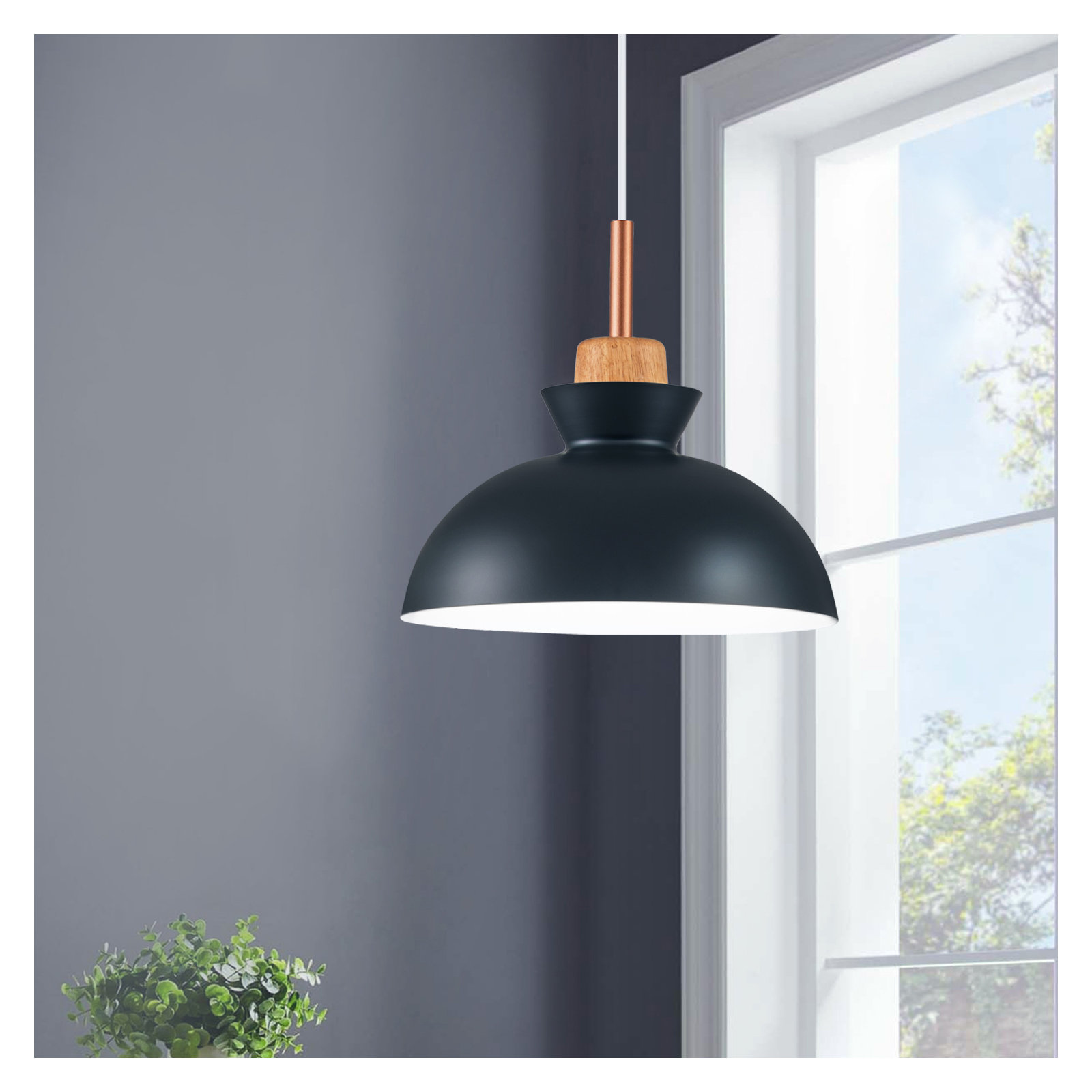 Ozma 1 - Light Single Dome Pendant, Blue
