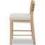 Tabouret de comptoir tissé Colleen