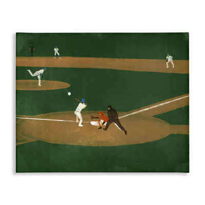 Art mural sur toile «Baseball Field View» par Daphne Polselli