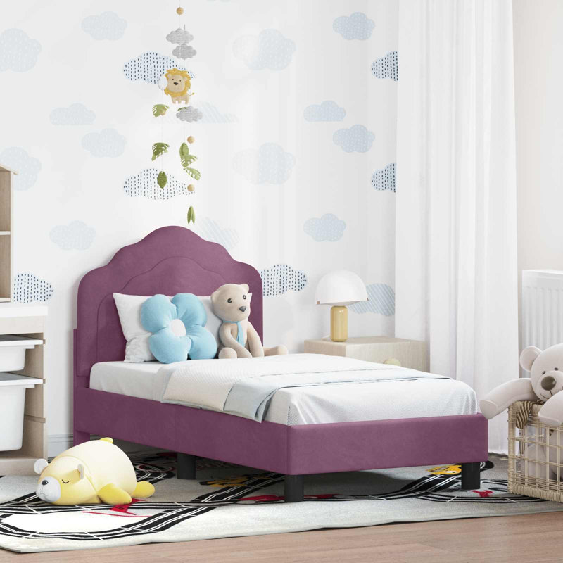 Bed Frame, Purple, Cot Bed / Toddler (70 x 140cm)
