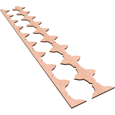 Pandora Adjustable Wood Decorative Slat Wall Panel Kit