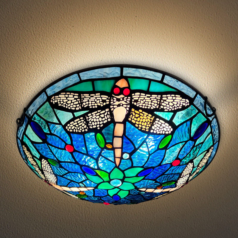 Tiffany Glass Flush Mount