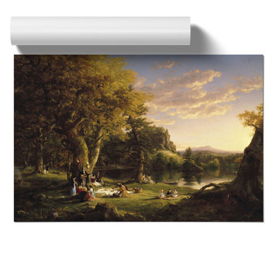 The Picnic by Thomas Cole - No Frame Painting