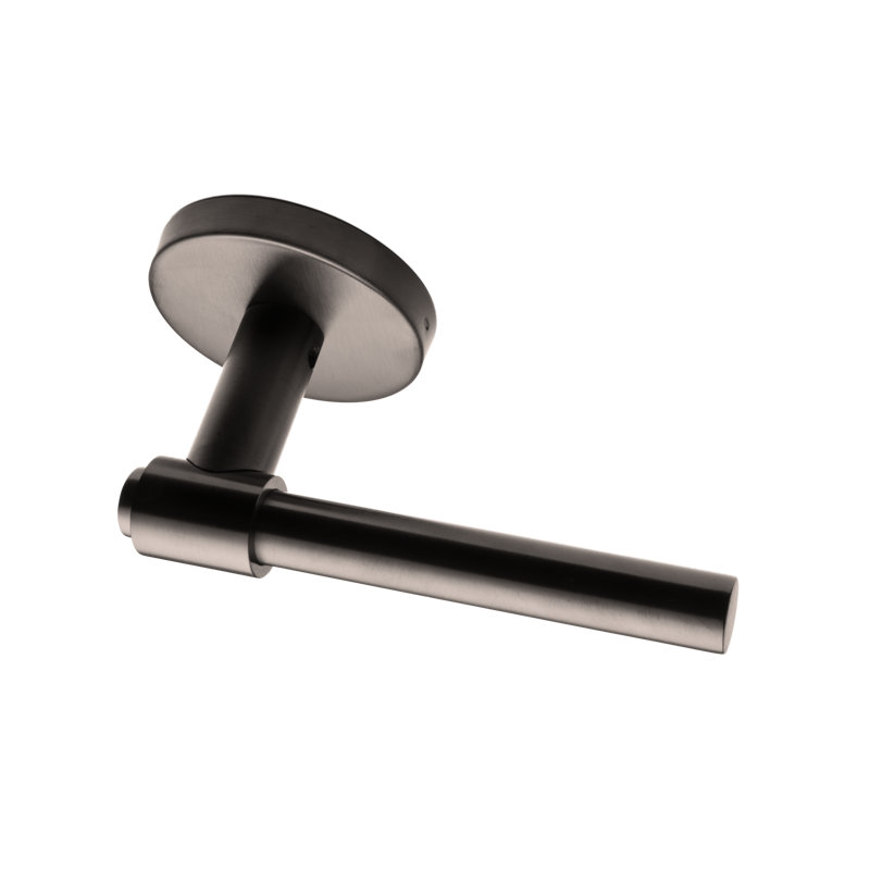 Linnea Lever Set, Satin Stainless Steel, Single Dummy, Round