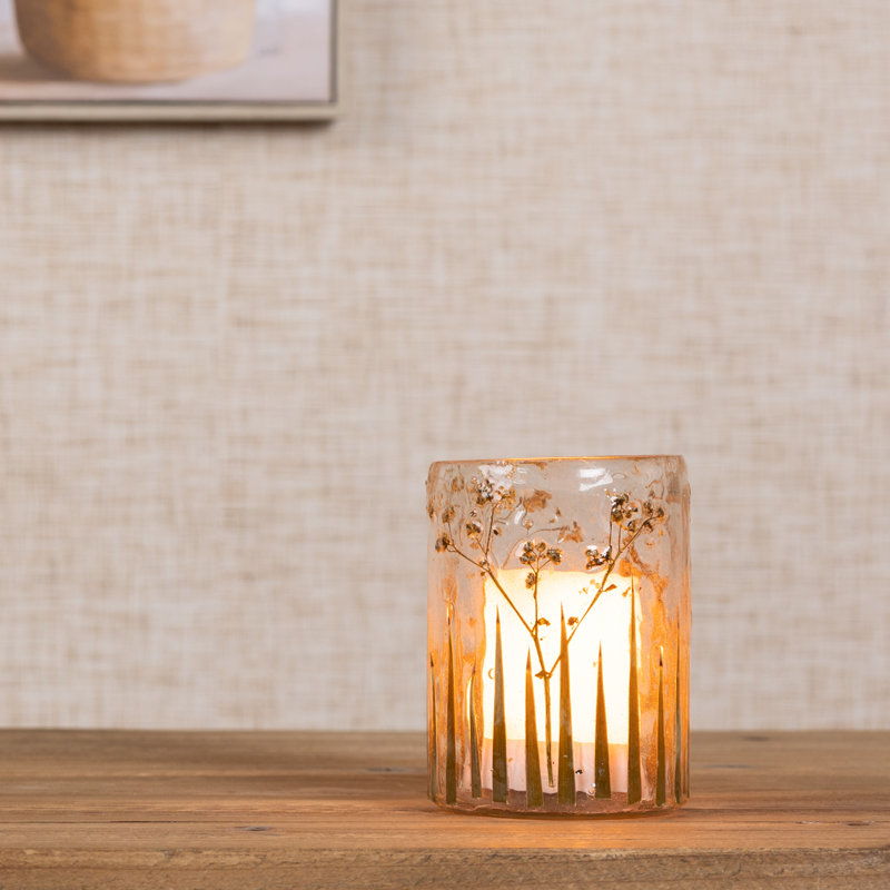 4.25'' H Glass Tabletop Votive Holder