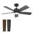Smart 5 Blade Ceiling Fan With Integrated Light, Modern Indoor Design For Living Room, Bedroom And Dining Areas-1145469916-1145469917