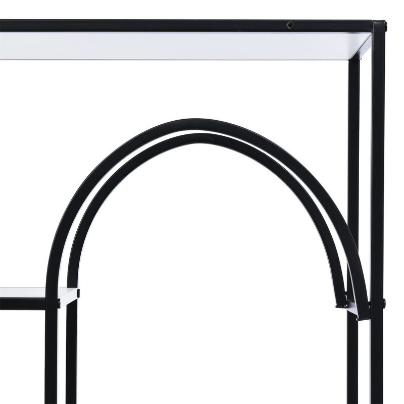 Metal Frame Bookcase, Open Bookshelf with an Anti-tipping Fitting