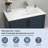 32"x18" Vanity Top Ceramic Bathroom Sink  Porcelain Rectangle Single Basin Sink with Single Faucet Hole and Overflow Hole