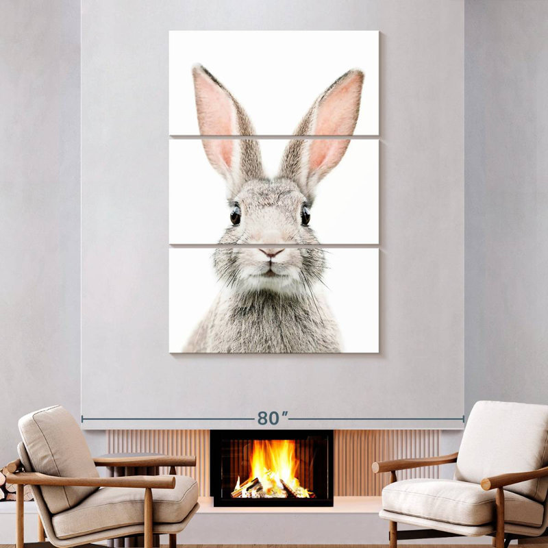 Brampt Bunny Face, 74" H x 48" W