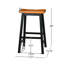 TABOURET SADDLE EN BOIS 29 po