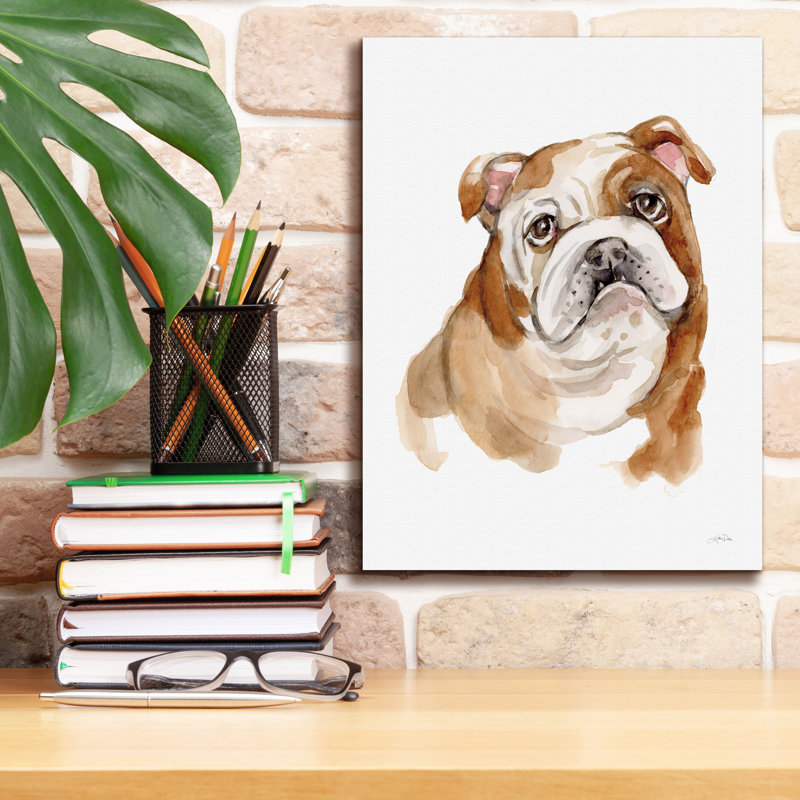 Art mural sur toile Winston Porter «Dog Portrait 3» par Katrina Pete, H 16 po x l 12 po x P 0,75 po