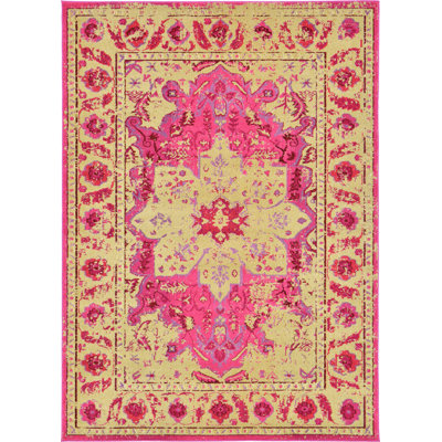 Eddins Washable Oriental Indoor Rug