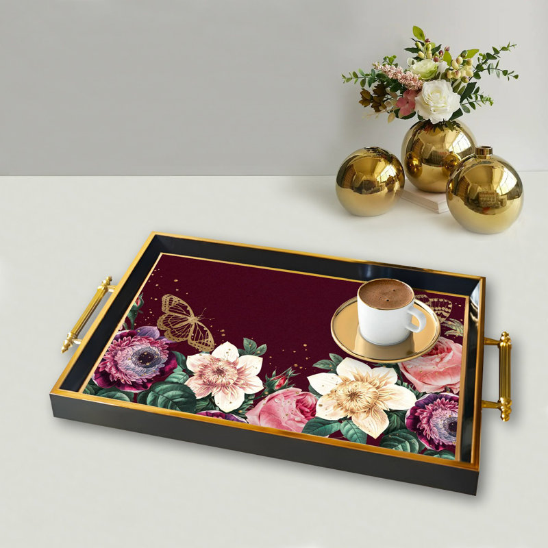 Élégant plateau en verre de 19,7 po x 11,4 po x 1,4 po | Fabrication 100% verre durable | Facile à nettoyer avec un chiffon humide | Idéal pour le service, la présentation décorative et l'organisation | Ajout élégant à la décoration intérieure