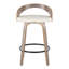Tabouret de comptoir à hauteur fixe avec pivot