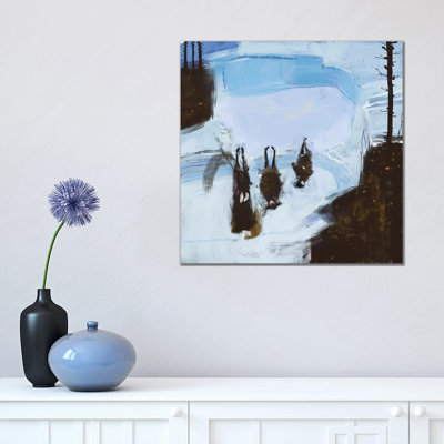 Cold Outside by Anikó Salamon - Wrapped Canvas Painting