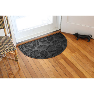 WaterHog® Deanna 24 in. x 39 in. Half Round Indoor Outdoor Doormat