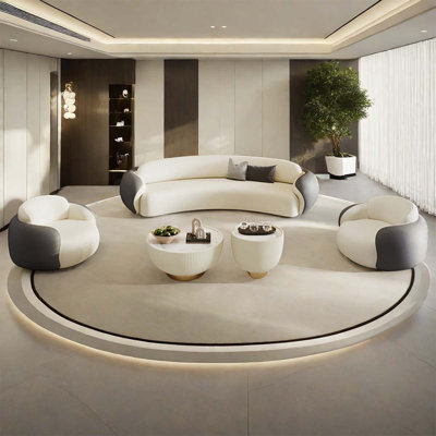 Lyneisha 5 - Piece Faux Leather Living Room Set by Orren Ellis
