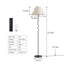 Lampe sur pied traditionnelle 61 "avec abat-jour pétale festonné, télécommande et ampoule à intensité variable incluse-129912748