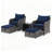 5 Piece Wicker Seating Group with Cushions-120921497