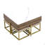 Ensemble de tables basses carrées à plateau relevable avec rangement et 4 repose-pieds