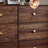 Walnut Storage Cabinet with Spacious Compartments