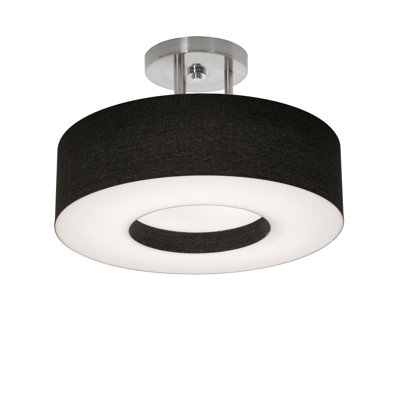 Plafonnier semi-encastré 1 lumière 15 po Montclair