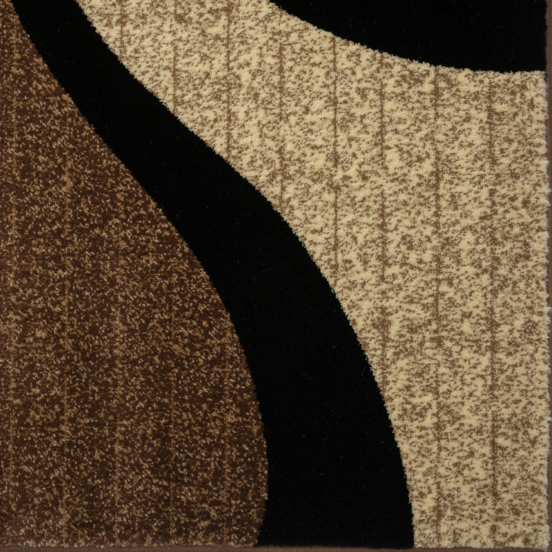 Leverette Abstract Beige Area Rug