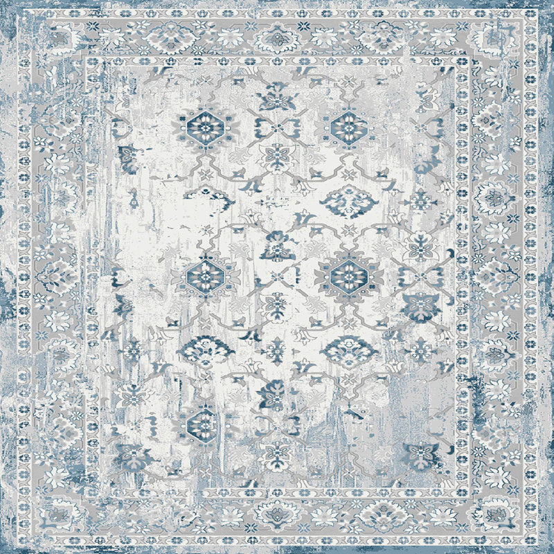 Soft Hall Carpet (2.6 x 4.9 ft), 1% Polyester, .3 in Pile Height | Antibacterial, Non-Slip Underside, 65 g/m² | Machine Washable, 3D Digital Print | Perfect for Living Room, Entryway & Bedroom Décor