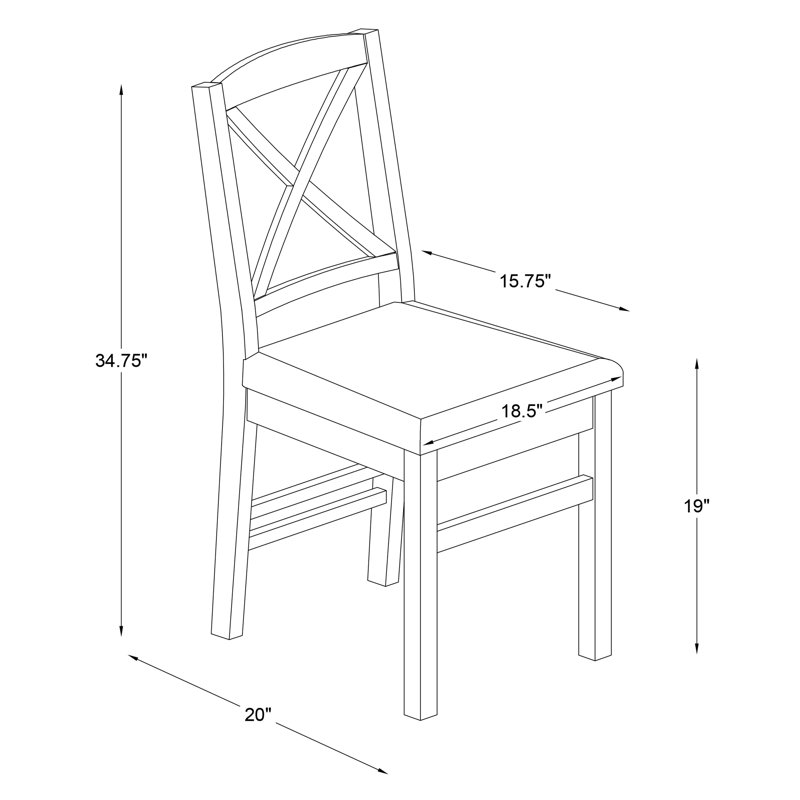 Chaise Fairbairn, Blanc