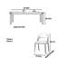 Combinaison de table et de chaise simplifiée-107818770