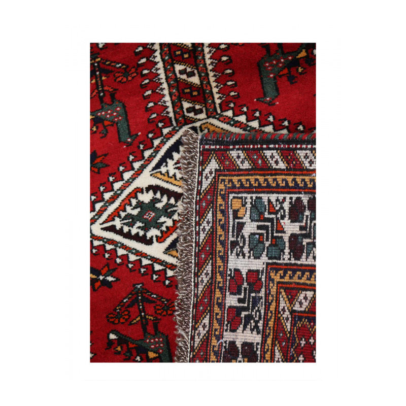 Fine Hand knotted Persian shiraz runner 3'6"x14'4''