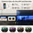 86.6" Modern Black Led Tv Stand, Media Console For Tvs Up To 75"-2002405763