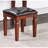 Bedroom Vanity In Cherry Color - With Stool, Abundant Storage Drawers, Stylish Design, + Poplar Veneer, Rubber Wood Construction