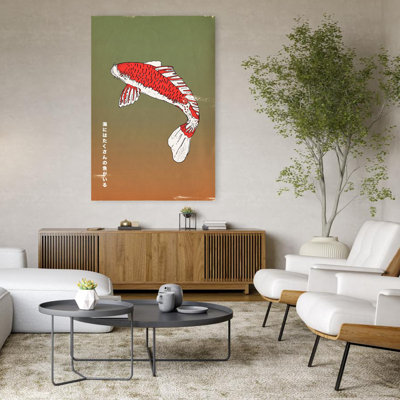 Contemporary Art Contemporary Fish Wall Art - Wrapped Canvas Print