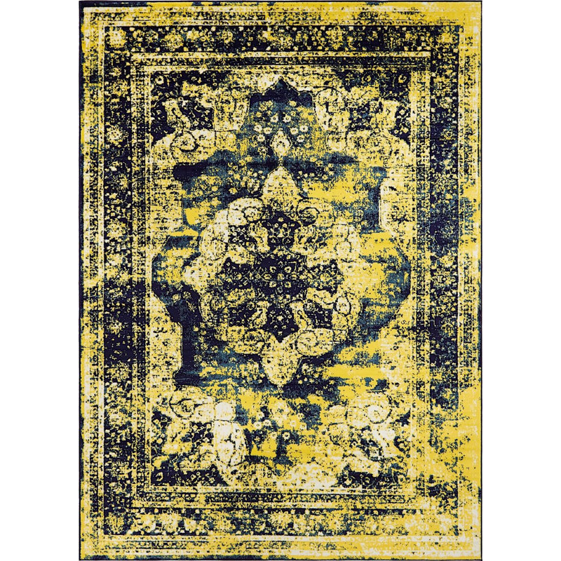 Oneita Ikat Indoor Rug, Rectangle 6' x 9'