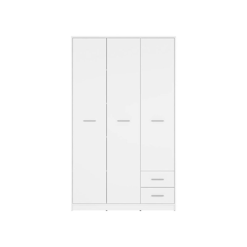 Manufactured Wood Wardrobe, White