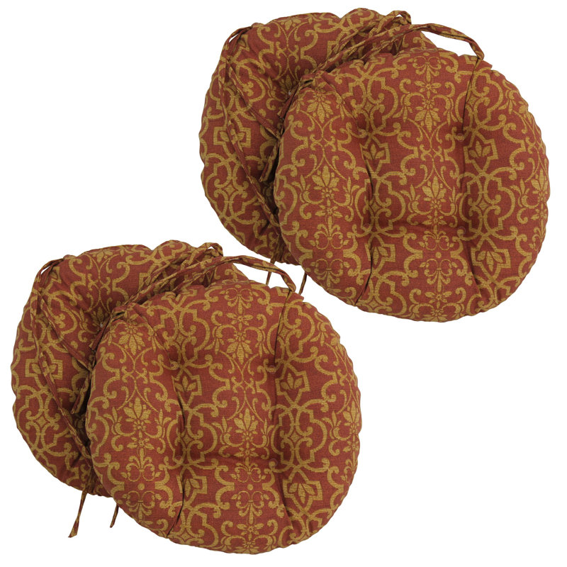 Outdoor 3.5'' Dining Chair Seat Cushion, Vanya Paprika