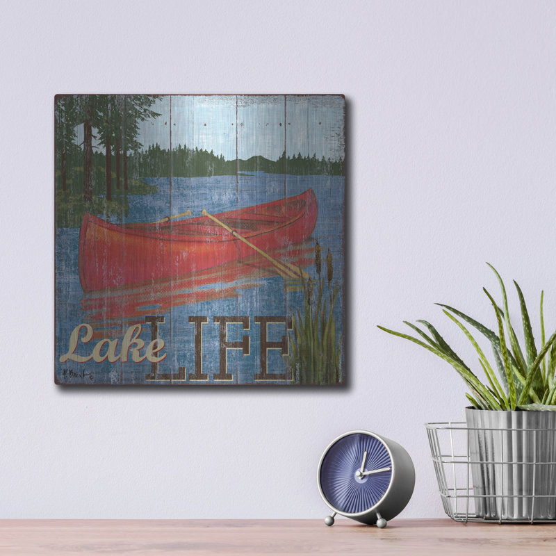 «Lake Living II» par Paul Brent, H 12 po x l 12 po