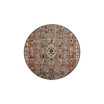 Machine Washable Gray Area Rug