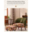 Vintage Style Leisure Chair with Solid Wood Frame, Corduroy & Jacquard Fabric Upholstery for Living Room & Balcony.